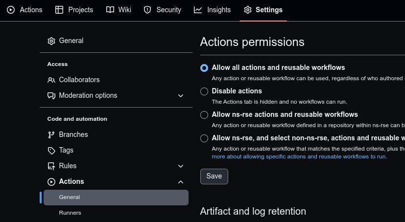 Changing Workflow Permissions