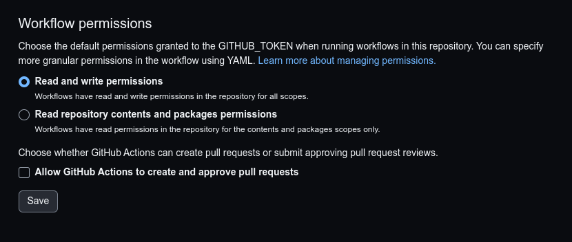 Changing Workflow Permissions